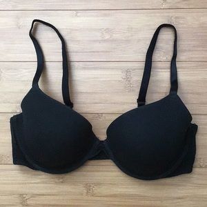 PINK Black Everywhere Demi Size 34D